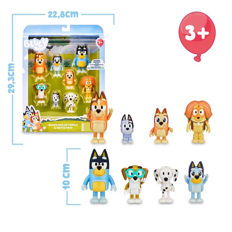 Bluey Pack 8 Figures