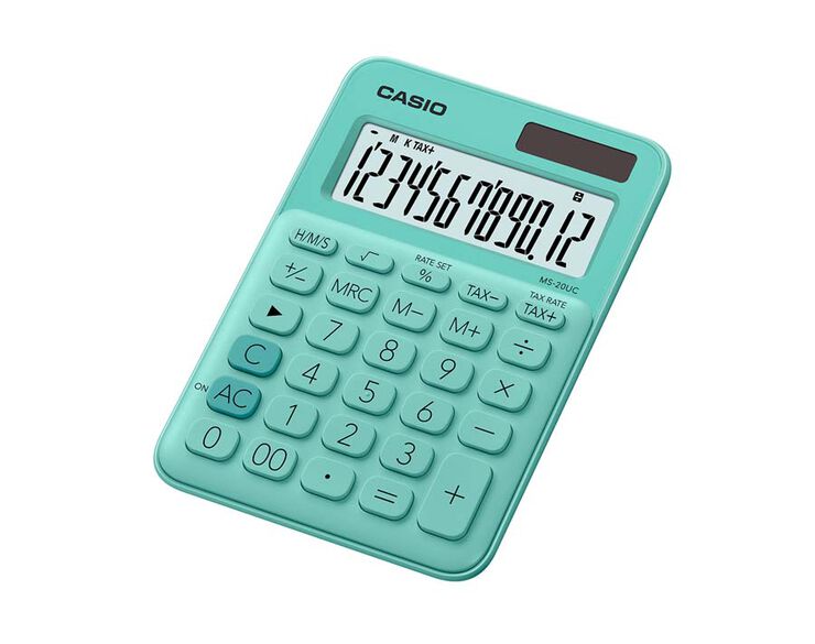 Calculadora Casio MS-20 UC verd