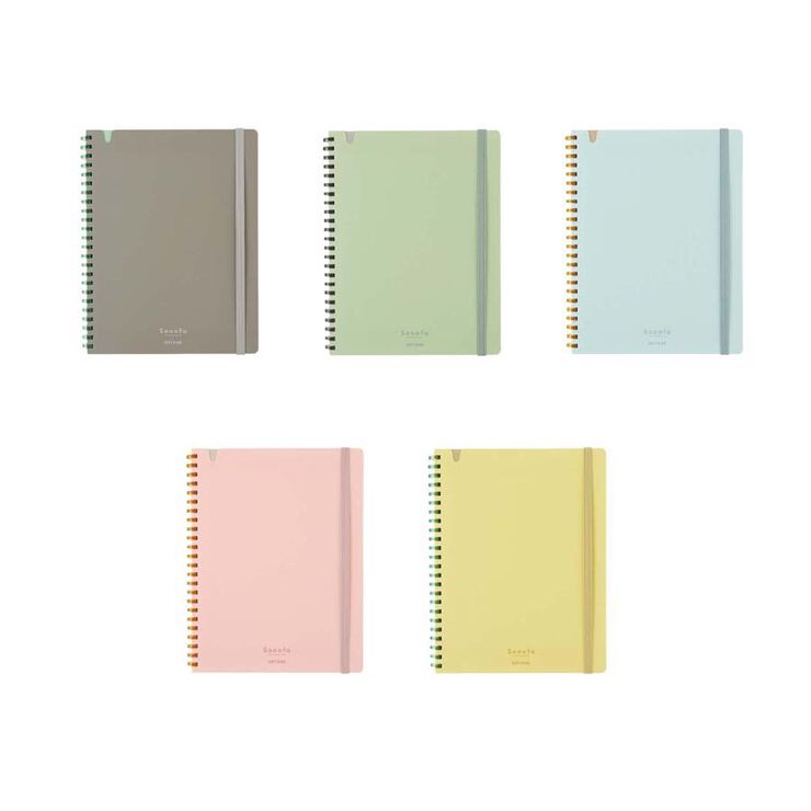 Cuaderno Soft Ring A5 puntos verde claro