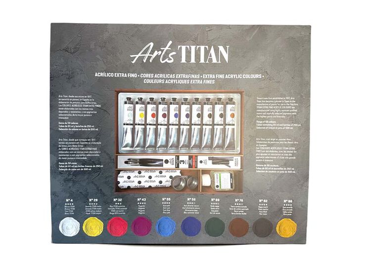 Caja madera Acrílico Titan 60ml