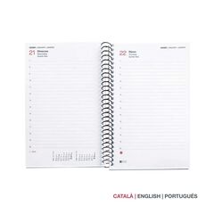 Agenda Espiral Miquelrius Activa dia/pàg català 2026 City vermell