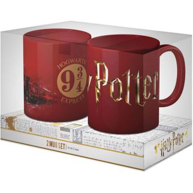 Harry Potter Logo Hogwarts Exprés Set 2 Tazas