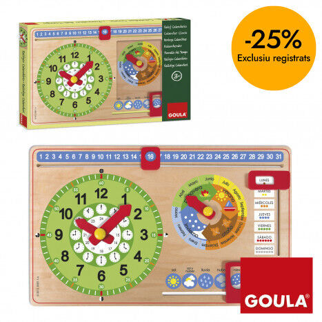 Reloj calendario Castellano