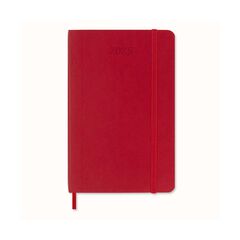 Agenda Moleskine 12m sem/vista 2025 Pocket rojo