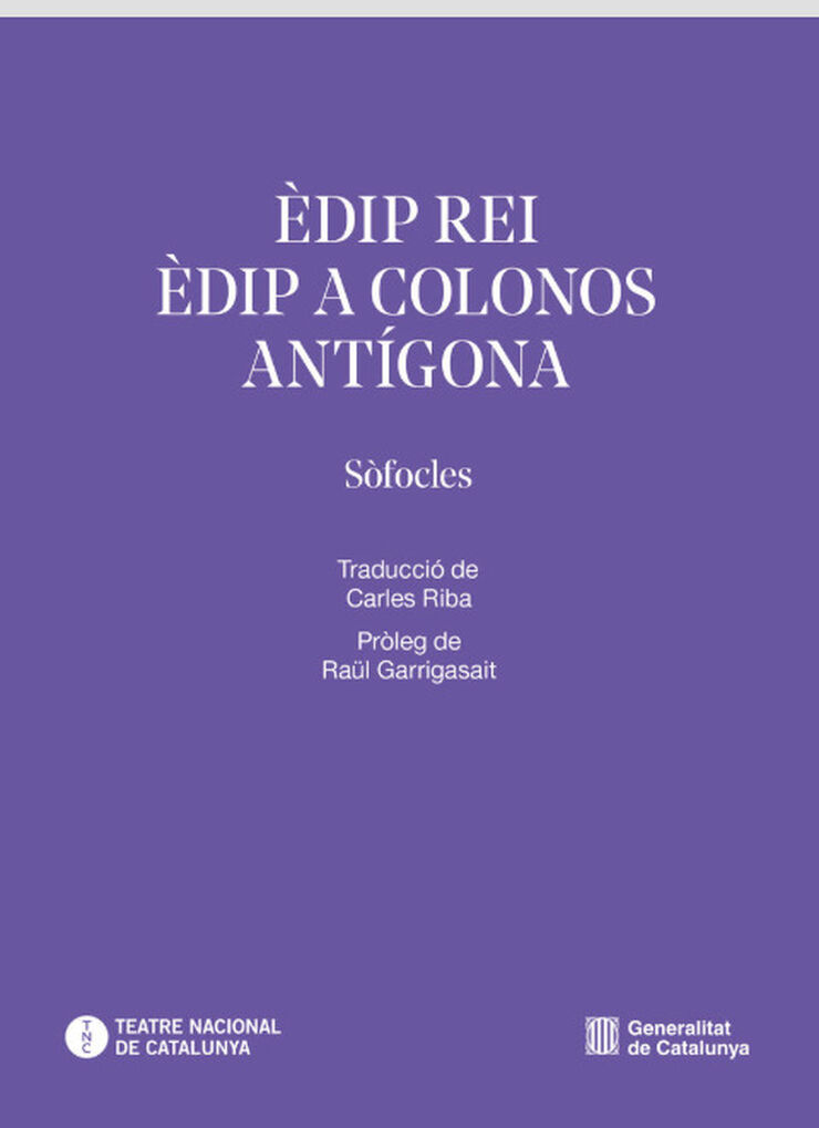 &Egrave;dip rei. &Egrave;dip a Colonos. Ant&iacute;gona
