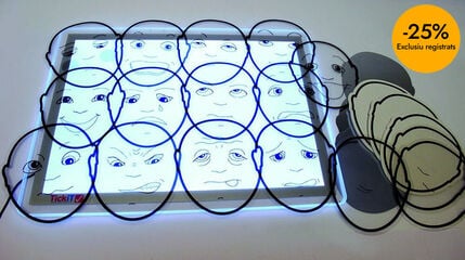 Juego de emociones Thick Educational Caras transl&uacute;cidas 13 unidades