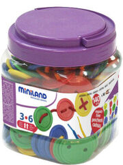 Botons per enfilar Miniland 140 unitats