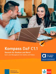 Kompass DaF C1.1 Kurs und Übungsbuch (mit Audios und Videos)