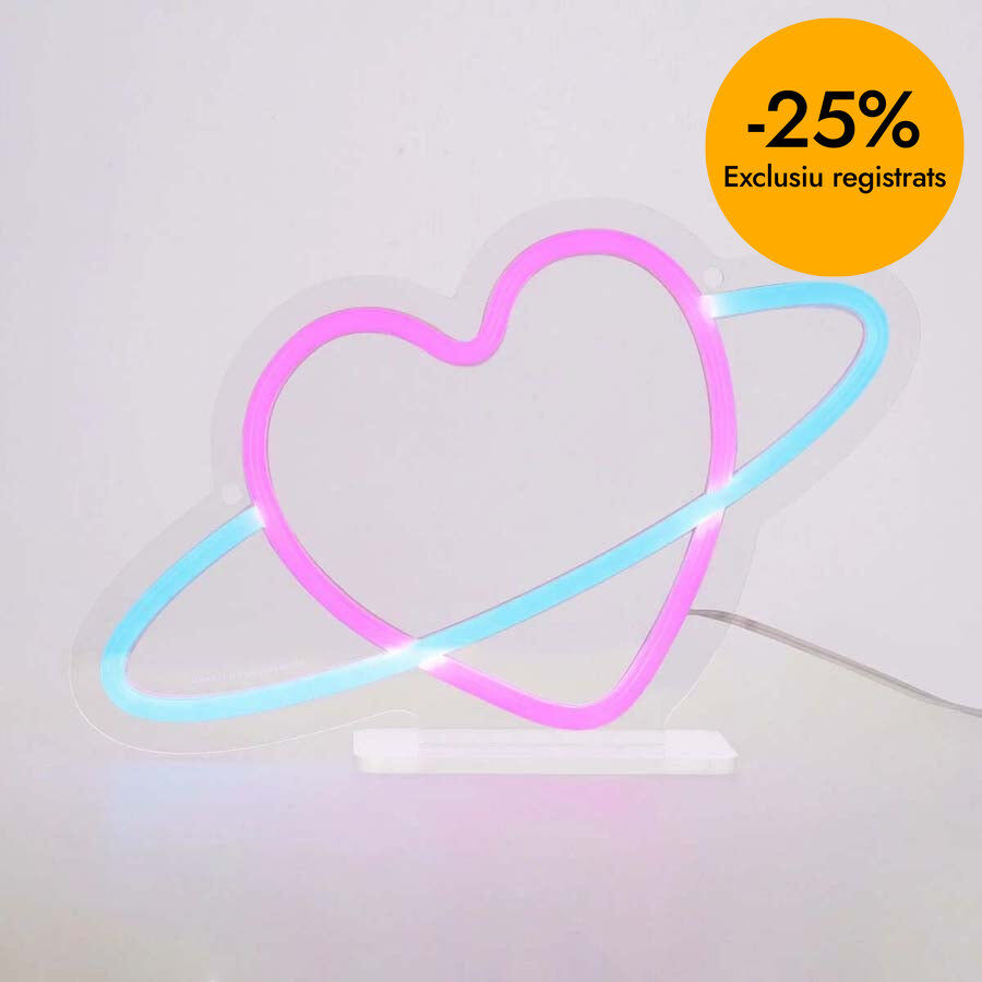 L&aacute;mpara led ne&oacute;n Legami Planet Heart