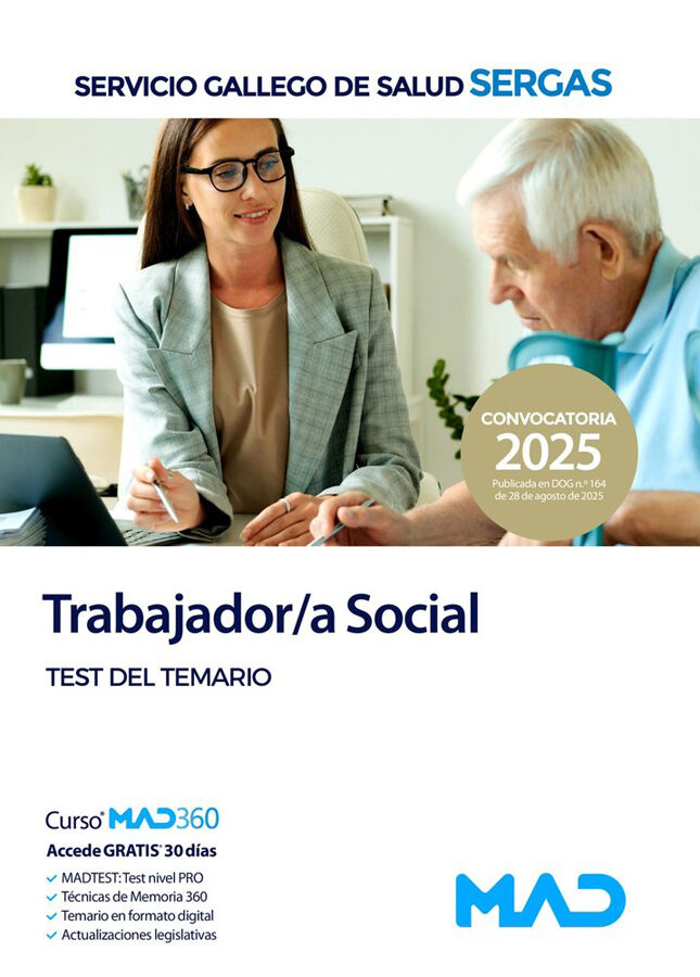 Trabajador/a Social del Servicio Gallego de Salud (SERGAS). Test del temario