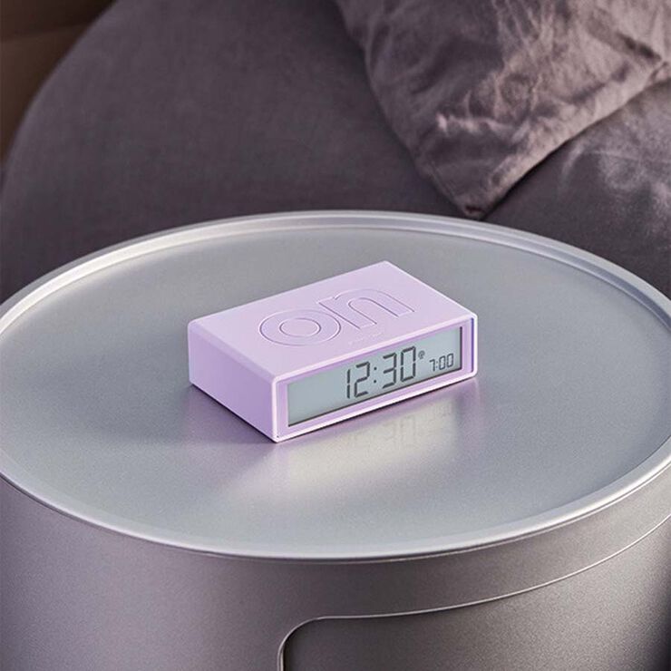 Rellotge despertador Lexon Flip + LL lila