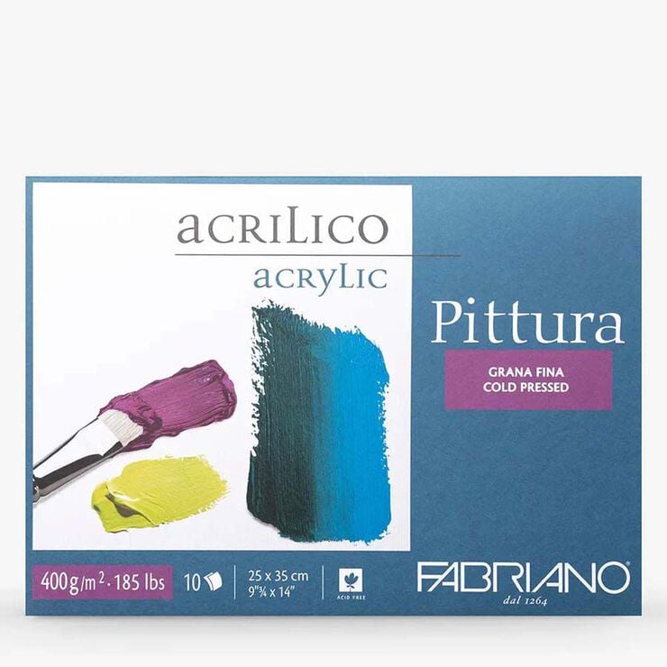 Bloc &Oacute;leo/Acr&iacute;lico Pintura Fabriano 25x35cm 400g