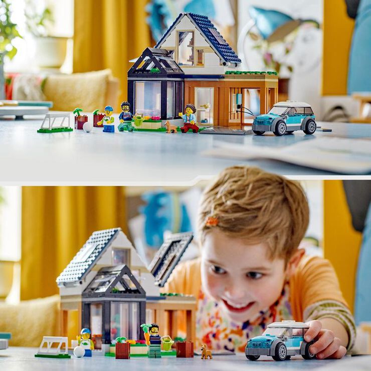 LEGO® City Casa Familiar y Coche Eléctrico 60398