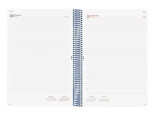 Agenda Finocam Year D&iacute;a P&aacute;gina 2027 Catal&aacute;n Azul