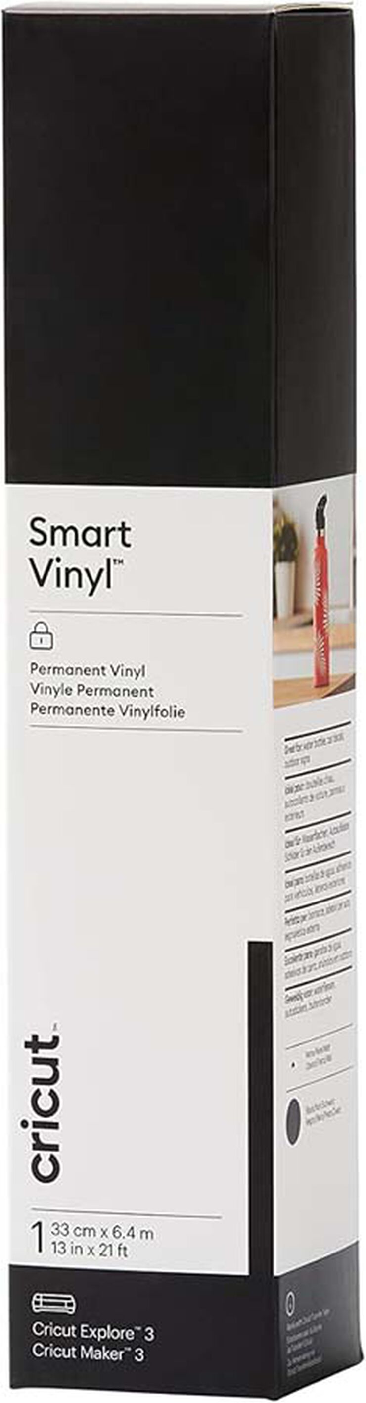 Vinil Smart permanent 33cmx3,6m negre