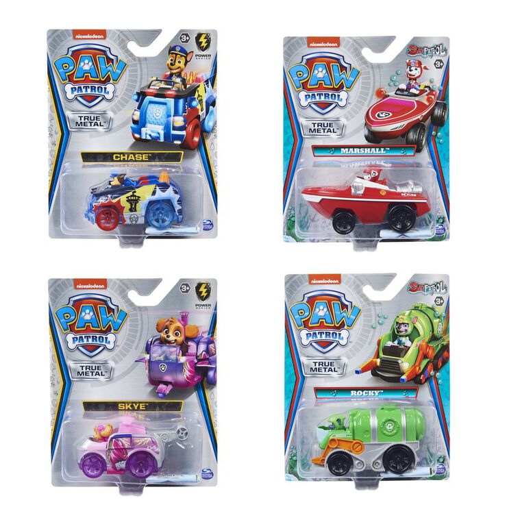 Si Metal Die Cast Vehícle Patrulla Canina Assortits