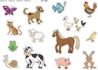 Gomets temàtics Apli Maxi Animals Apli 2 fulls 28u Gomets temàtics Apli Maxi Animals Apli 2 fulls 28u