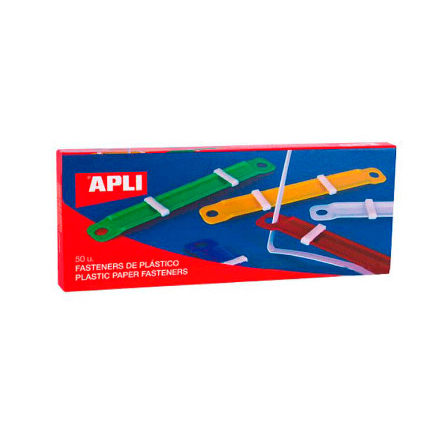 Encuadernador Fastener Apli colores surtidos 50u