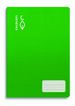 Libreta grapada Escolofi 32 hojas A4 4x4 verde