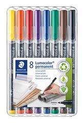 Retolador permanent Lumocolor F 8 colors