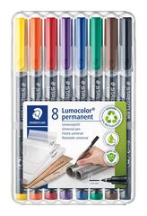 Rotuladores permanentes Staedtler Lumocolor F 8 colores