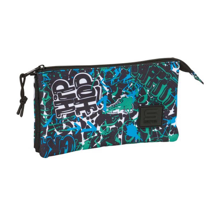 Estuche Triple Safta Graffiti Go