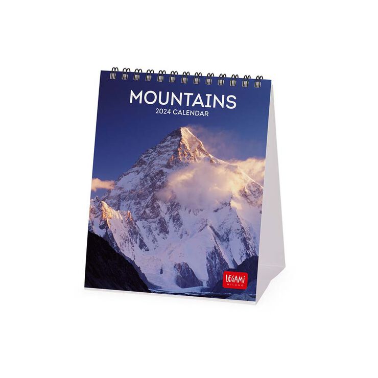 Calendario mesa Legami 12X14 2024 Mountains