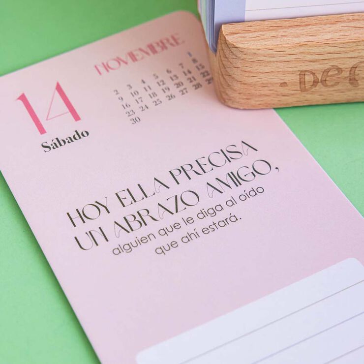 Calendario mesa de tarjetas Defreds 2026 castellano