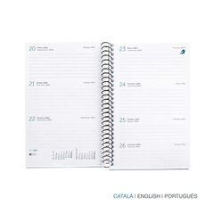 Agenda Espiral Miquelrius Activa sem/vista catalán 2026 Calm arena