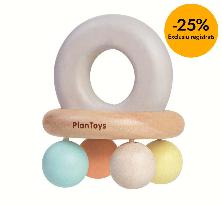 Sonajero de campana de madera