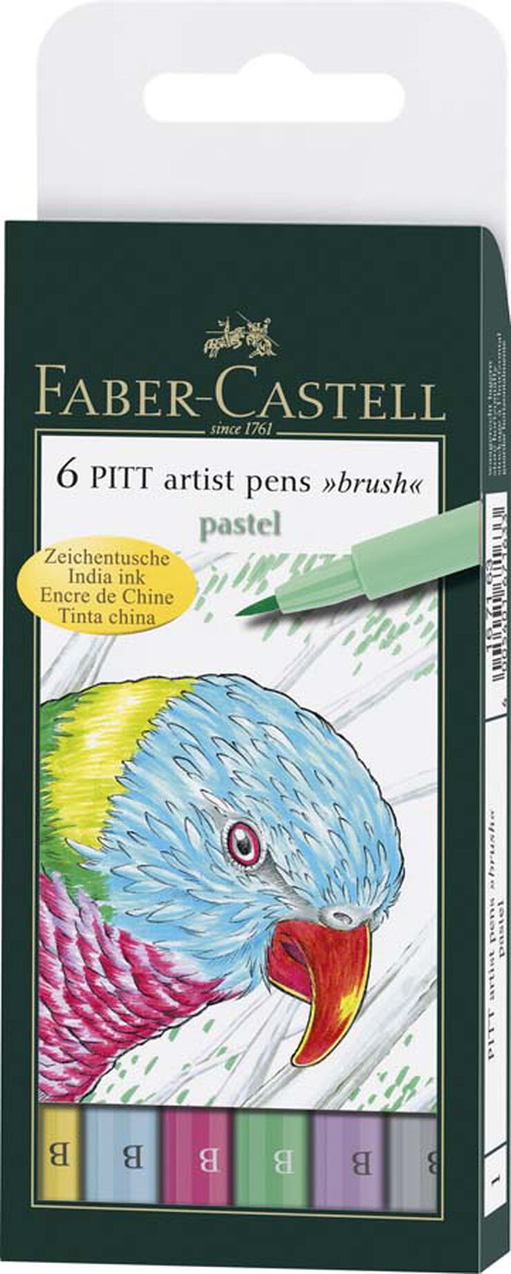 Rotuladores Faber-Castell Pitt Pastel 6 colores