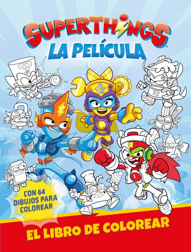 Superthings. La pel&iacute;cula. Libro de colorear