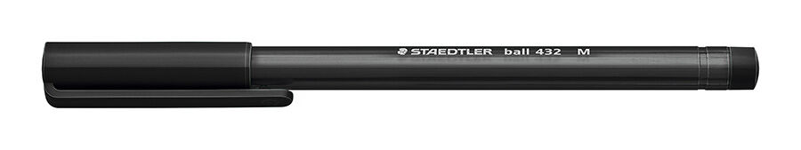 Bol&iacute;grafo Staedtler 432 M negro 10u