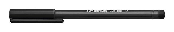 Bolígrafo Staedtler 432 M negro 10u