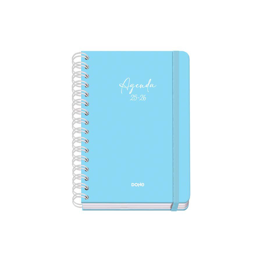 Agenda escolar Dohe A5 setm/vista cas 2025-26 Serenity blau