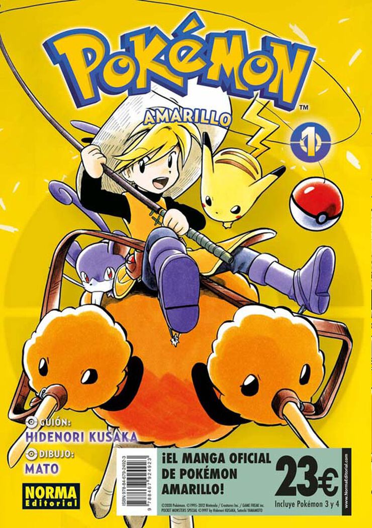 Pokémon amarillo 1+2 (Pack de iniciación)