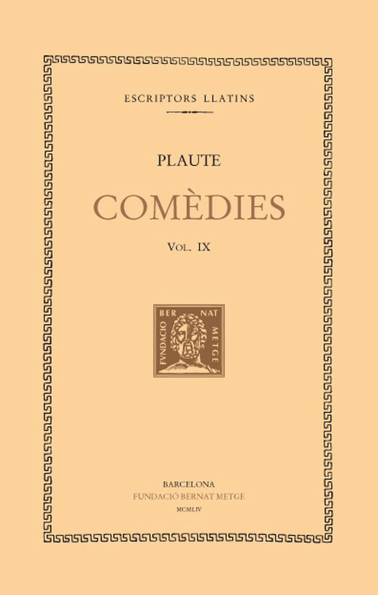 Comèdies, vol. IX: Psèudolus