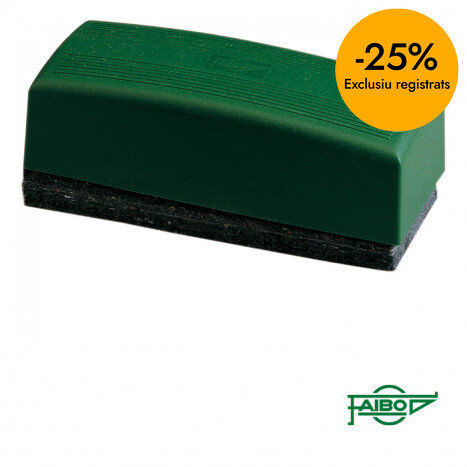Borrador pl&aacute;stico pizarra verde Faibo