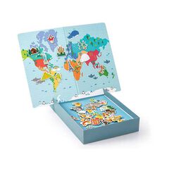 Juego Magnético Mapa Mundi 40 piezas