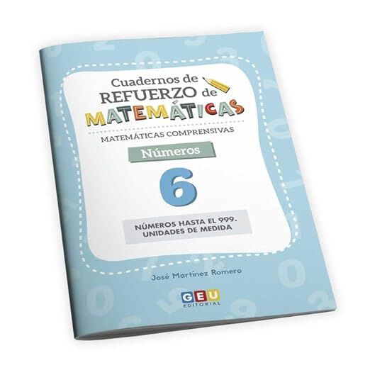 Cuaderno de refuerzo de matem&aacute;ticas. Matem&aacute;ticas comprensivas. C&aacute;lculo 6