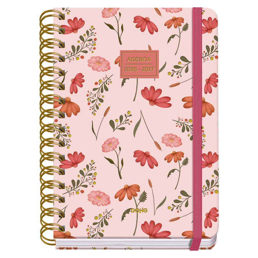 Agenda Escolar Dohe Espiral A5 sem/vista castellano 2026-2027 Belle Premium