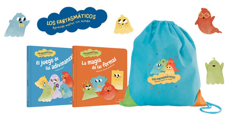 Pack Los Fantasm&aacute;ticos: 2 divertidos cuentos + mochila infantil de regalo