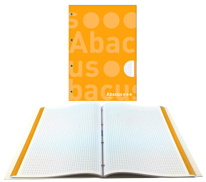 Llibreta Abacus taronja A4 quadricula 100 f