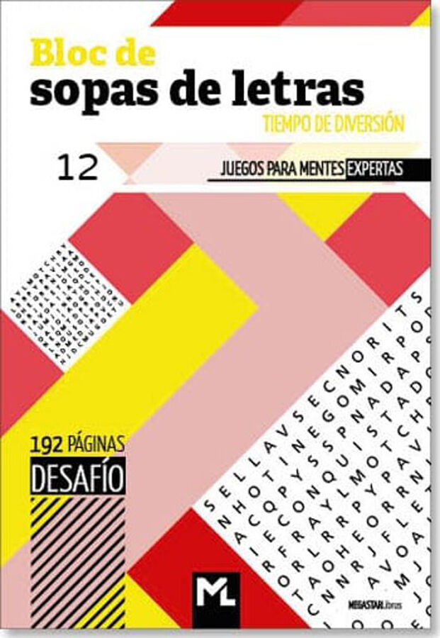 Bloc de Sopas de letras Desaf&iacute;o 12