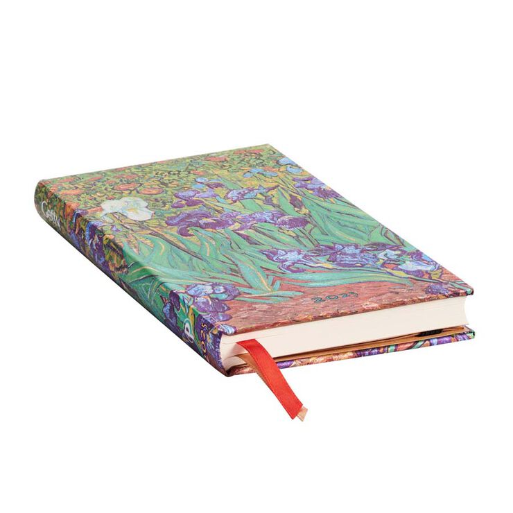 Agenda Paperblanks Lirios Van Gogh slim sem/vista castellano 2025