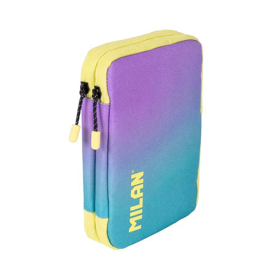 Plumier de 2 pisos Milan Sunset Turquesa