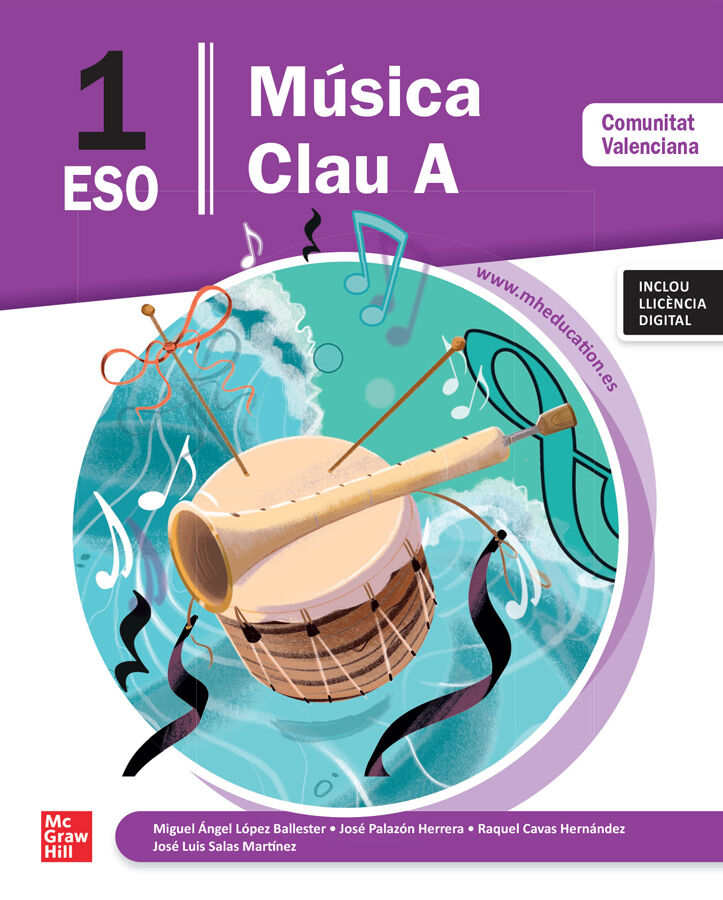 M&uacute;sica Clau A 1r ESO. Comunitat Valenciana