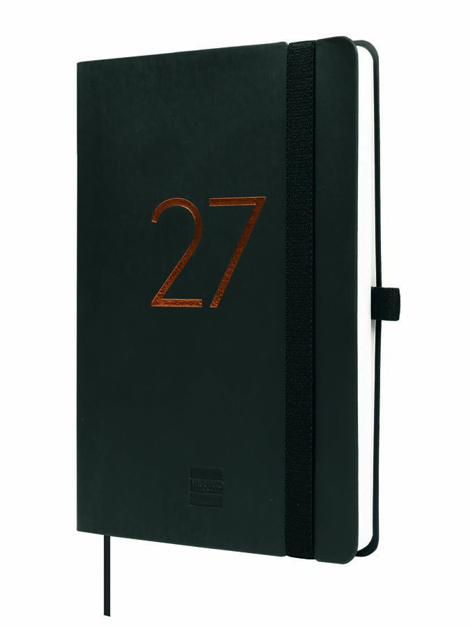Agenda Finocam 16M Capri F4 Sem/Vista Castellano 2026-27 Negro
