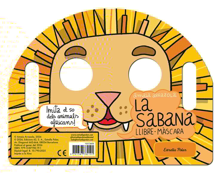 La sabana. Llibre-màscara