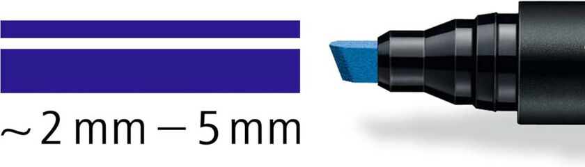 Retolador permanent Staedtler Lumocolor 350 blau